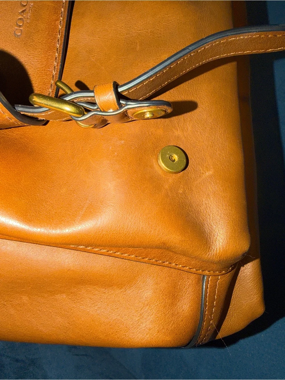 COACH Mens Bleecker Leather Backpack